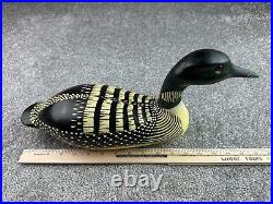 Vintage Kevin J Kerrigan Carved & Painted Duck Loon Decoy Signed Numbered #88