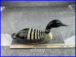 Vintage Kevin J Kerrigan Carved & Painted Duck Loon Decoy Signed Numbered #88