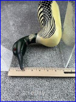 Vintage Kevin J Kerrigan Carved & Painted Duck Loon Decoy Signed Numbered #88