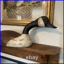 Vintage Life size French Broad River Decoy Company Large Wood Canadian goose