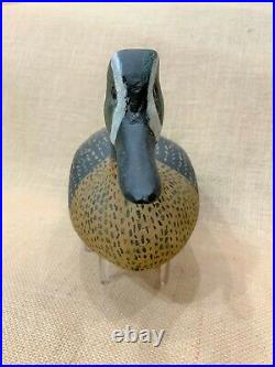 Vintage Louisiana Wood Blue-winged Teal Drake Duck Decoy