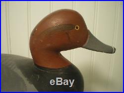 Vintage Madison Mitchell Red Head Drake Decoy MD S&d 1955