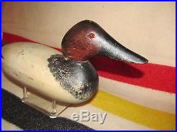 Vintage Mason Detroit Grade Canvasback Drake Duck Decoy Cir. 1905 100% Orig Paint