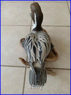 Vintage Master Carved Wood Mallard Duck Decoy Signed by Bob Cleveland 2000
