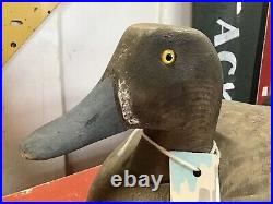 Vintage Michigan Carver Frank Schmidt Duck Decoy Original Paint Condition