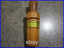 Vintage OSCAR QUAM DUCK CALLS & DECOYS 6 wooden DUCK Call Appears unused