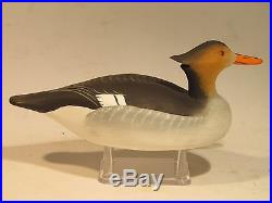 Vintage PAIR Miniature Red Breasted Merganser Duck Decoys Charlie Joiner S&D2012