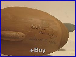 Vintage PAIR of Blue Bill Duck Decoys by Paul Gibson S&D 1982/83
