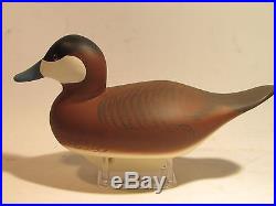 Vintage PAIR of Ruddy Duck Decoys by Charlie Bryan S&D 1995 O. P