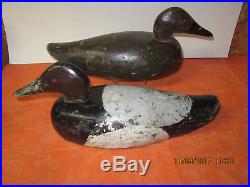 Vintage Pair Peterbourough Factory Duck Decoys