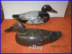 Vintage Pair Peterbourough Factory Duck Decoys