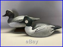 Vintage Pair of Goldeneye Duck Decoys, Torry Ward, Waterfowl, Hunting, Goose