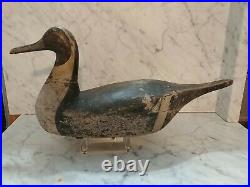 Vintage Pintail Drake Decoy By California Carved Seth Tiny Barry