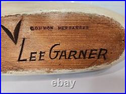 Vintage Rare 1976 Hand Carved Wood Decoy Common Merganser Lee Garner