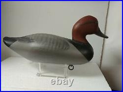 Vintage Redhead Drake Decoy Possibly Unsigned Madison Mitchell