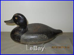 Vintage Robert Elliston Illinois River Original Paint Bluebill Duck Decoy