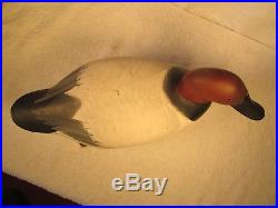 Vintage S&d Pair Canvasback Duck Decoys By R. Madison Mitchell