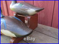 Vintage S&d Rigmate Pair O/p Blue-wing Teal Duck Decoy By R. Madison Mitchell