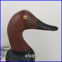 Vintage Signed Butch Parker Wooden High Head Canvack Duck Decoy Holtwood PA