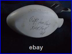 Vintage Signed Captain Jess Urie Miniature Wooden Duck Decoy collection
