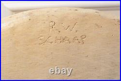 Vintage Signed R. W. Schaap Duck Decoy Canvasback Wood