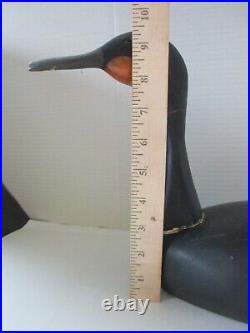 Vintage Signed Ross Stevens Duck Decoy Wooden Bird C12