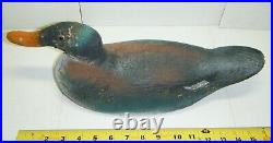 Vintage Solid Wood Body Hand-Carved Duck Decoy