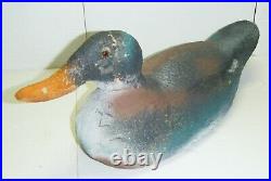 Vintage Solid Wood Body Hand-Carved Duck Decoy