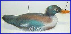 Vintage Solid Wood Body Hand-Carved Duck Decoy