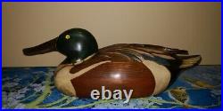 Vintage Tom Taber Hersey Kyle Wood Duck Decoy Northern Shoveler Spoonbill RARE