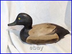Vintage Tom Taber Wood hand Carved Duck Decoy