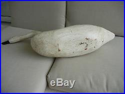 Vintage Tundra Swan (Whistling Swan) Decoy Hand Carved Very Large & Graceful
