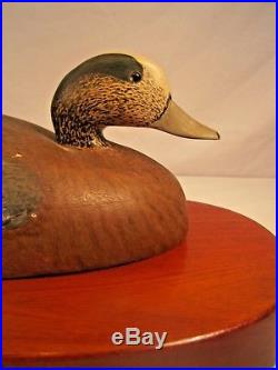 Vintage Wildfowler Wigeon Drake Duck Decoy Lamp Old Saybrook Conn. 1939-1957