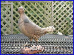 Vintage Wood Carving Bird Fowl 1940 Harold Sears Jr. #3