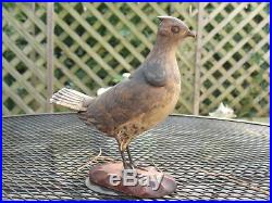 Vintage Wood Carving Bird Fowl 1940 Harold Sears Jr. #3
