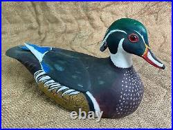 Vintage Wooden Duck Decoy Louisiana Carver Anthony Fabra