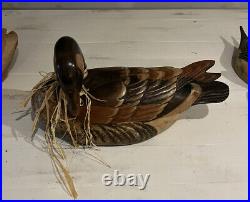 Vintage Wooden Tom Taber Duck Decoy Lot Of 10 (Tom Taber, Unlimited) Collectible