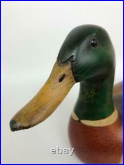 Vintage Woodendare Tom Taber Hersey Kyle Decoy Mallard Duck Painted Wood Figure