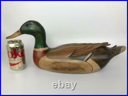 Vintage Woodendare Tom Taber Hersey Kyle Decoy Mallard Duck Painted Wood Figure