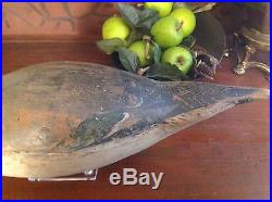 Vintage antique old wooden working factory early Mason Pintail duck decoy