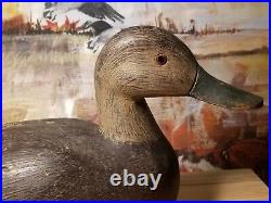 Vintage blackduck Duck Decoy by Paul Emile LaCombe Louisville Quebec