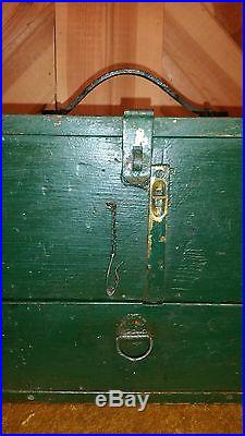 Vintage duck hunting gunning box, Lake Poygan, Wi, duck decoy, Casey Edwards
