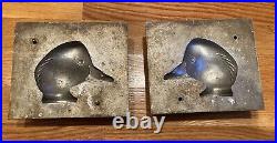 Vintage lot of Four Duck Decoy Head Molds