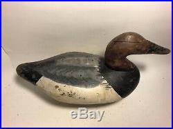 Vintage old Robert McGaw, Upper Bay, canvasback duck decoy