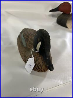 Vtg Duck Decoy Wooden Duck Herter's Inc Blue Wing Teal. Excellent. Fast Shipping