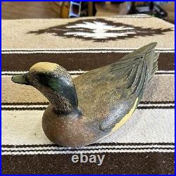 Vtg Wigeon Drake Wood Duck Decoy David C Shaw 1985 Decorative Collectible Rare