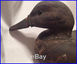 Vtg/antique Wood Decoy Duck By Dave Umbrella Watson (1851-1938)rare
