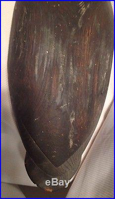 Vtg/antique Wood Decoy Duck By Dave Umbrella Watson (1851-1938)rare