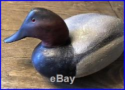 Ward Brothers Duck Decoy 1948 Canvasback Drake. Signed By Lem & Steve Ward
