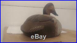 Wicks Duck Decoy. Hand carved'75. Wonderful example of a drake decoy not Purdue